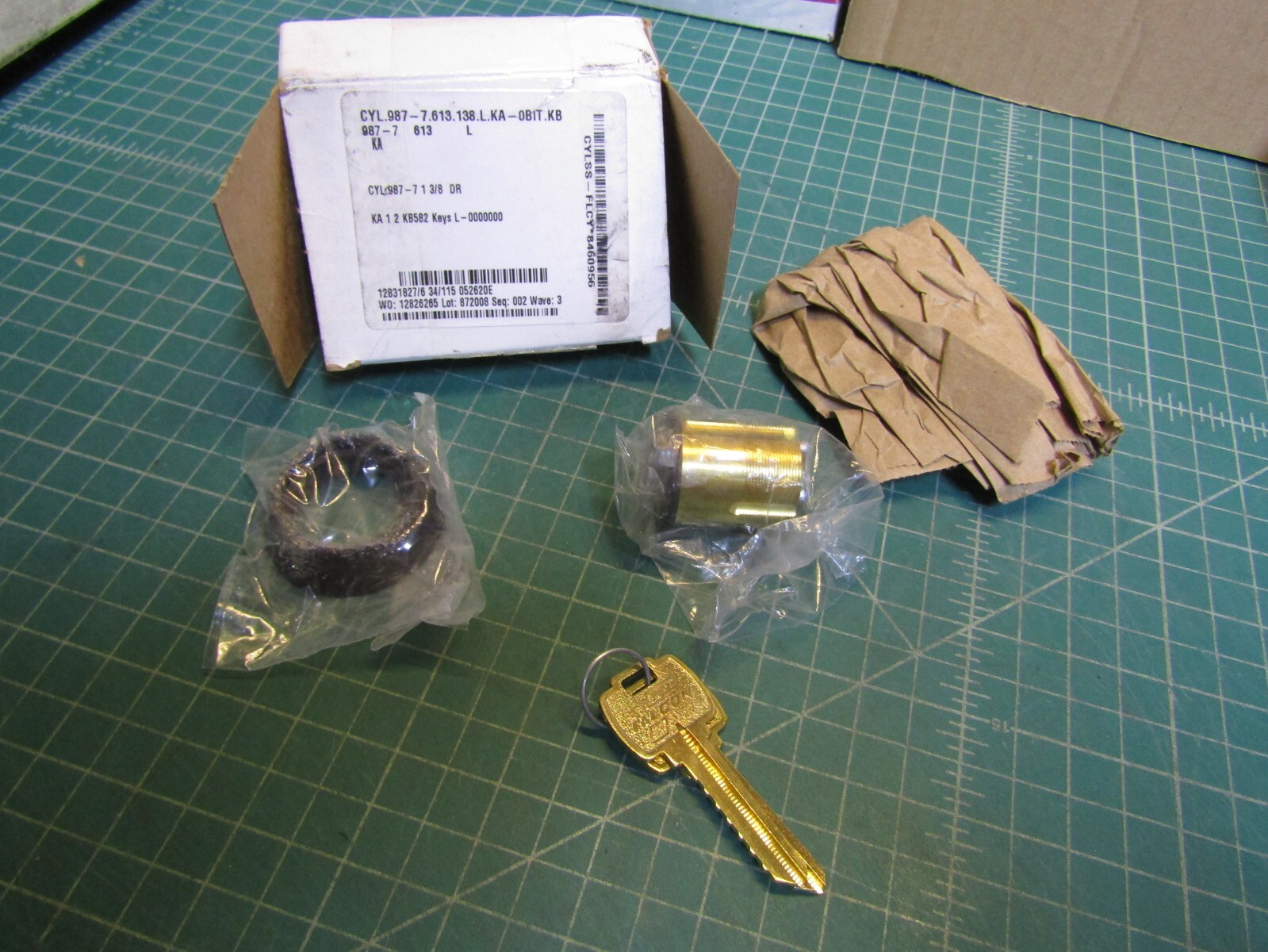 1 – FALCON 7 Pin Mortise Cylinder 1-3/8” CYL.987-7.613.138.L.KA-OBIT.KB. NEW in