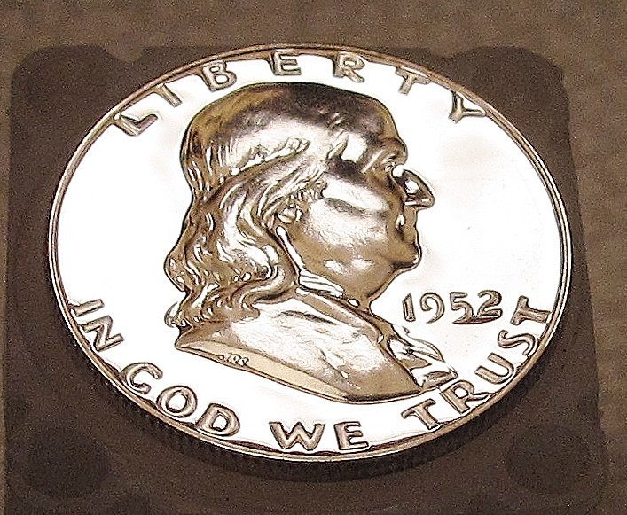 1952 Gem  Proof  Franklin  EYE CANDY " Blast  White Absolute Beauty "  #725 ~ 9