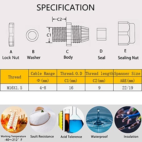 Junction Box IP65 Waterproof ABS Plastic Electrical Project Case Power Junction