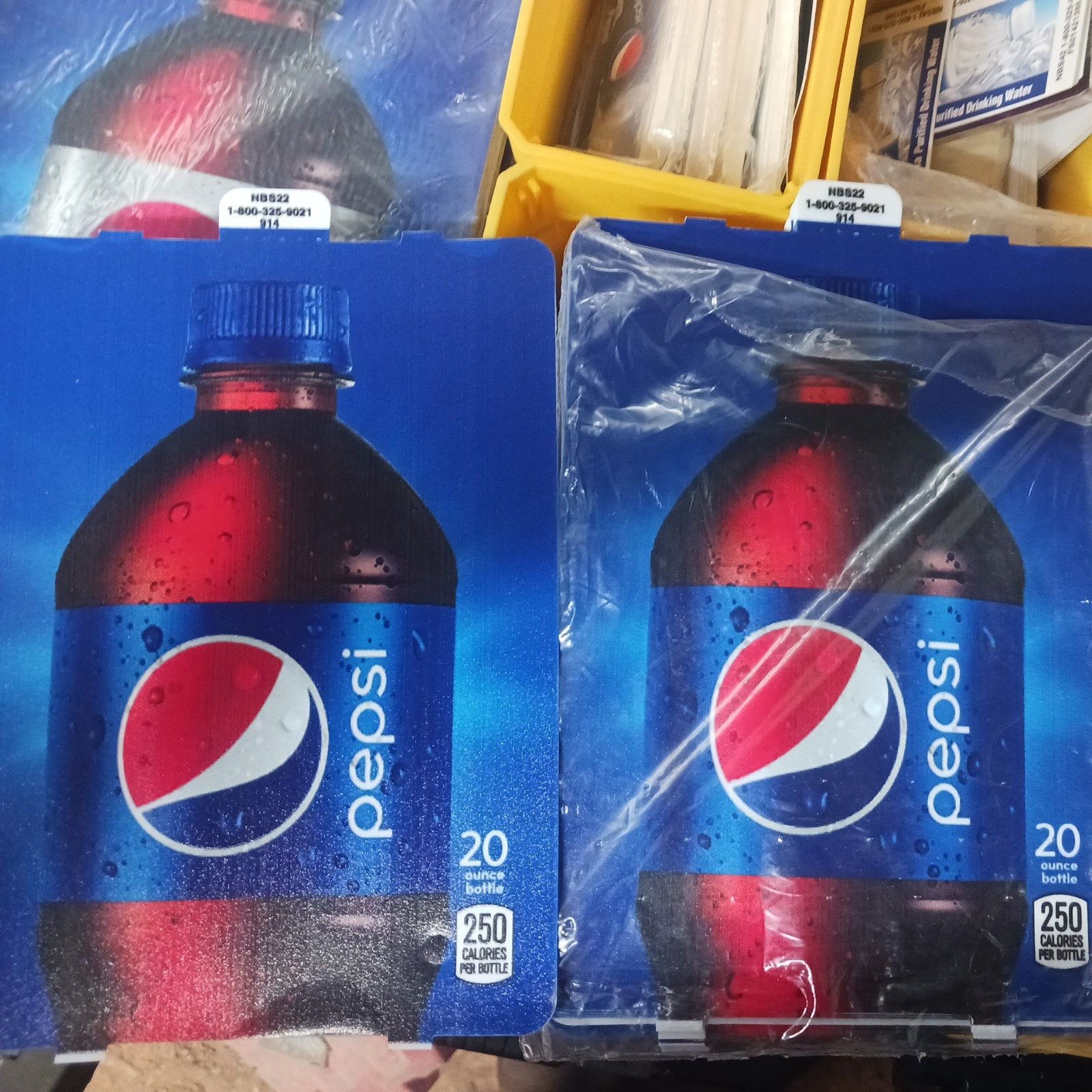 20pack DIXIE NARCO 501E & 276E HVV SODA  MACHINE "Pepsi" 20oz BOTTLE VEND LABEL