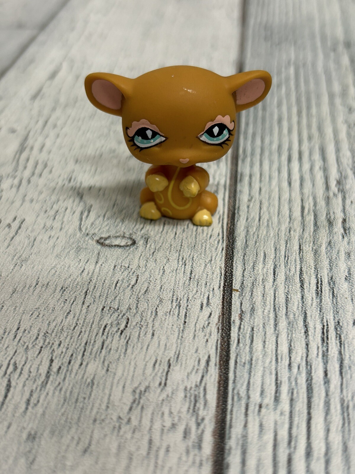 Littlest Pet Shop LPS 462 Mouse Brown With Blue Diamond Eyes -2-