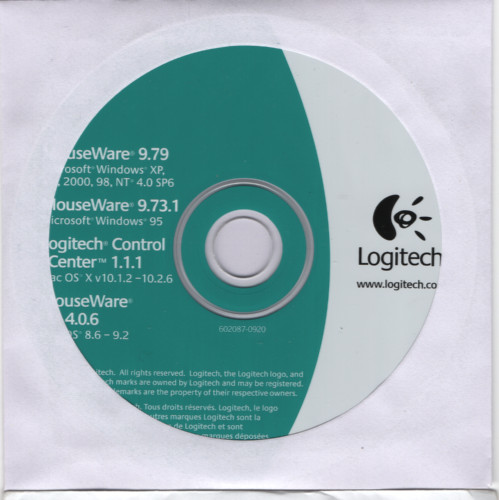Logitech MouseWare 9.79 9.73.1 4.06 Mouse Software Win MacOS CD-ROM (2004)