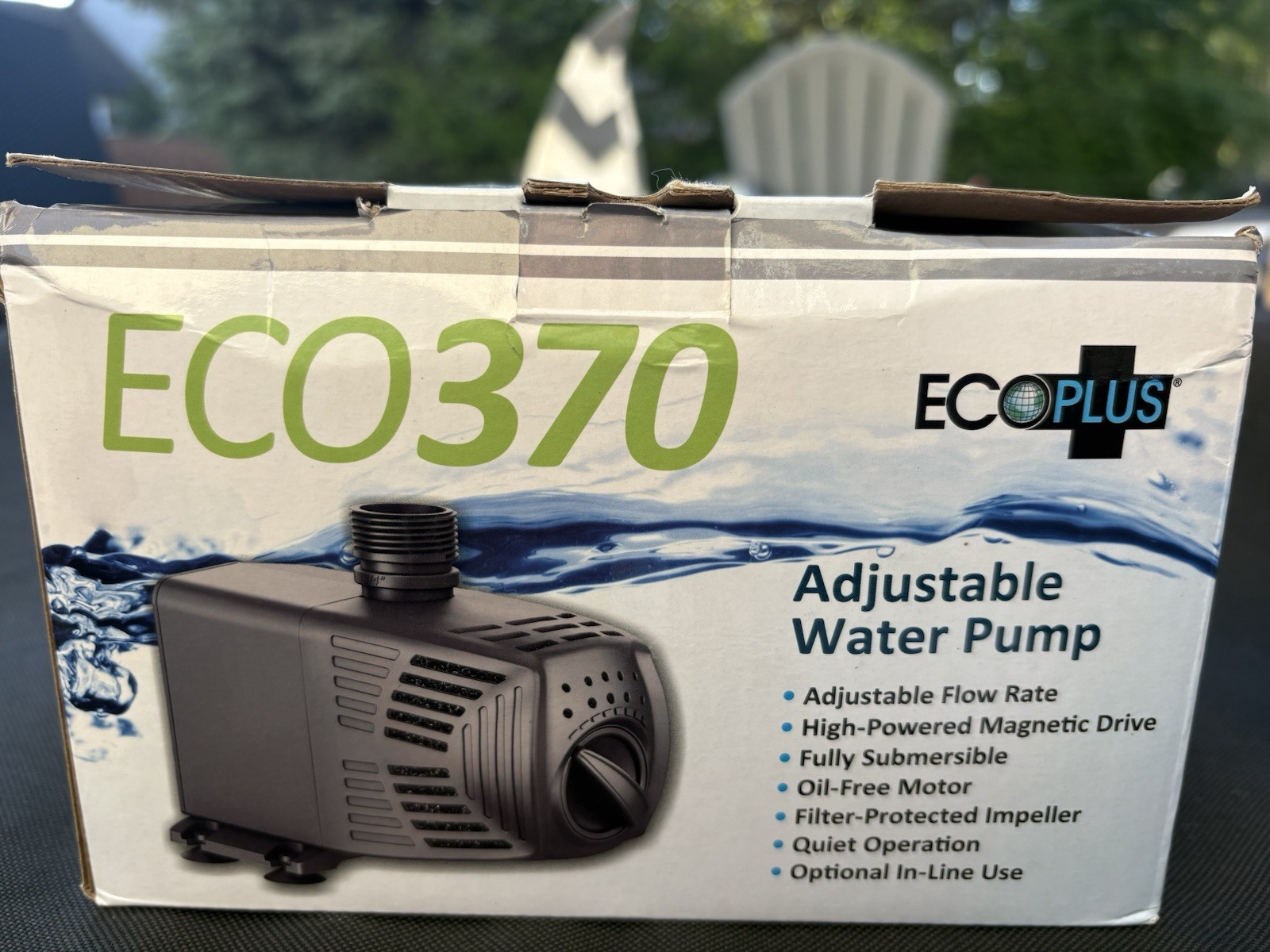Eco 370 Adjustable Water Pump 370 Gph 120 Volts 24 Watts