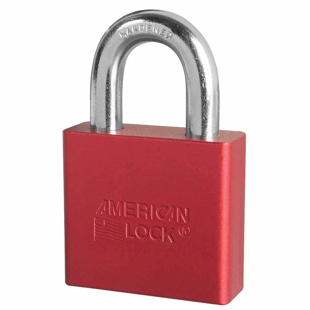 American Lock A1305KARED-52583 Red Solid Aluminum Padlock Keyed Alike 52583