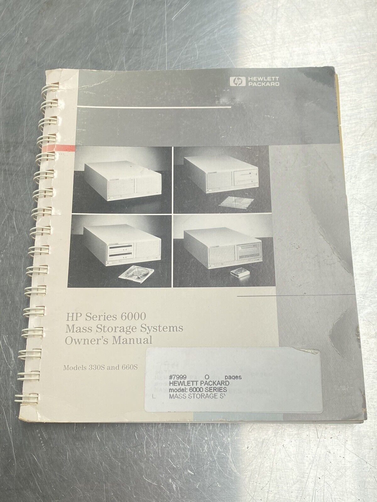 Hewlett Packard HP Series 6000 Mass Storage System 330S 660S- Users Manual /Book