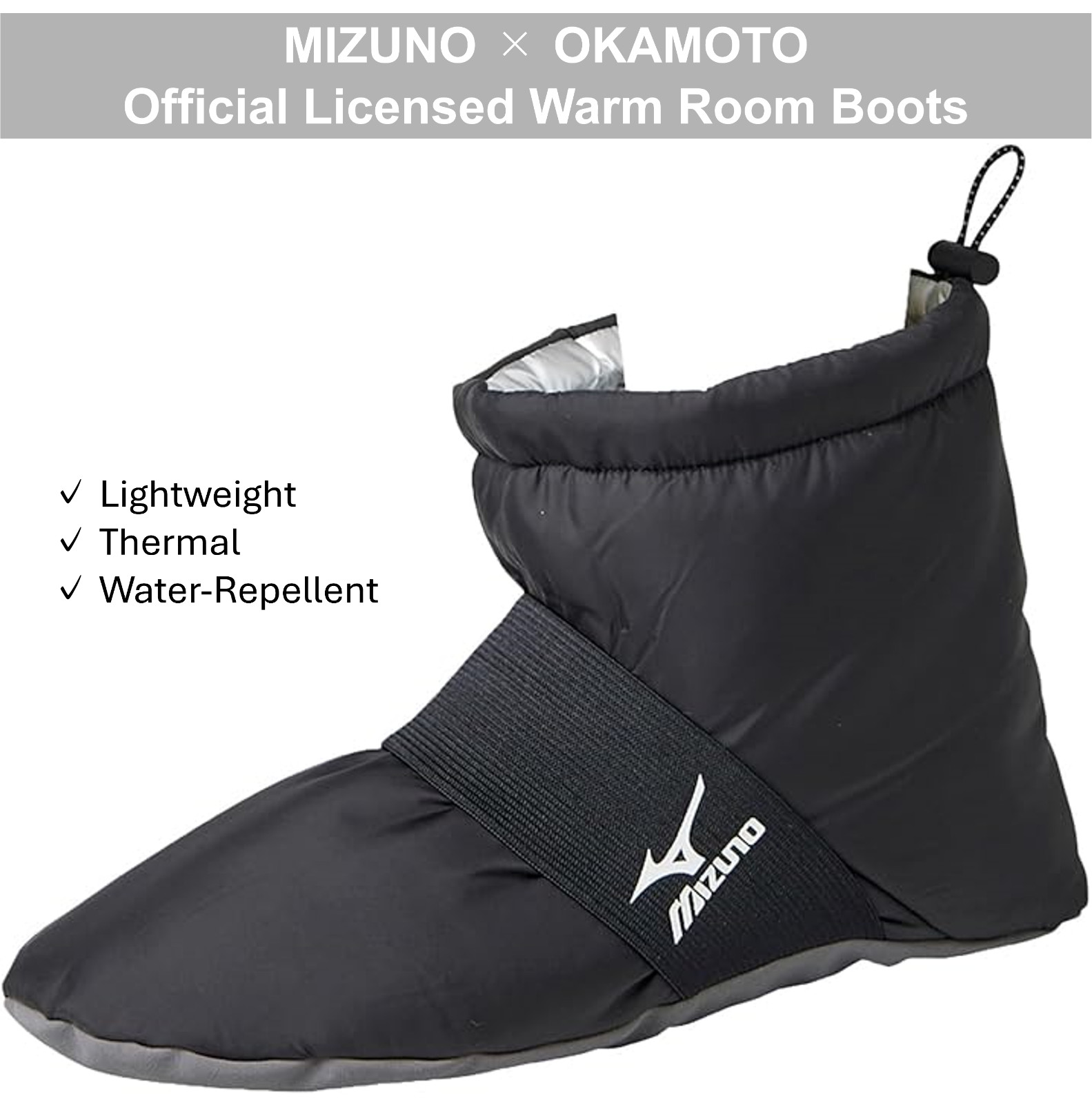 MIZUNO Room Boots 778-991 Warm Lightweight Water-Repellent Indoor Shoes Unisex