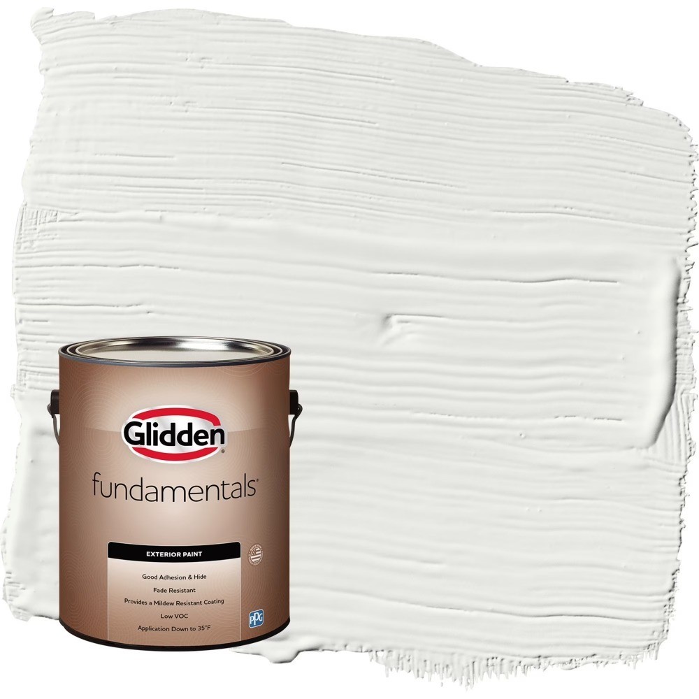 Exterior Semi-Gloss White Paint, 1 Gallon, All-Purpose Weather-Resistant Coating