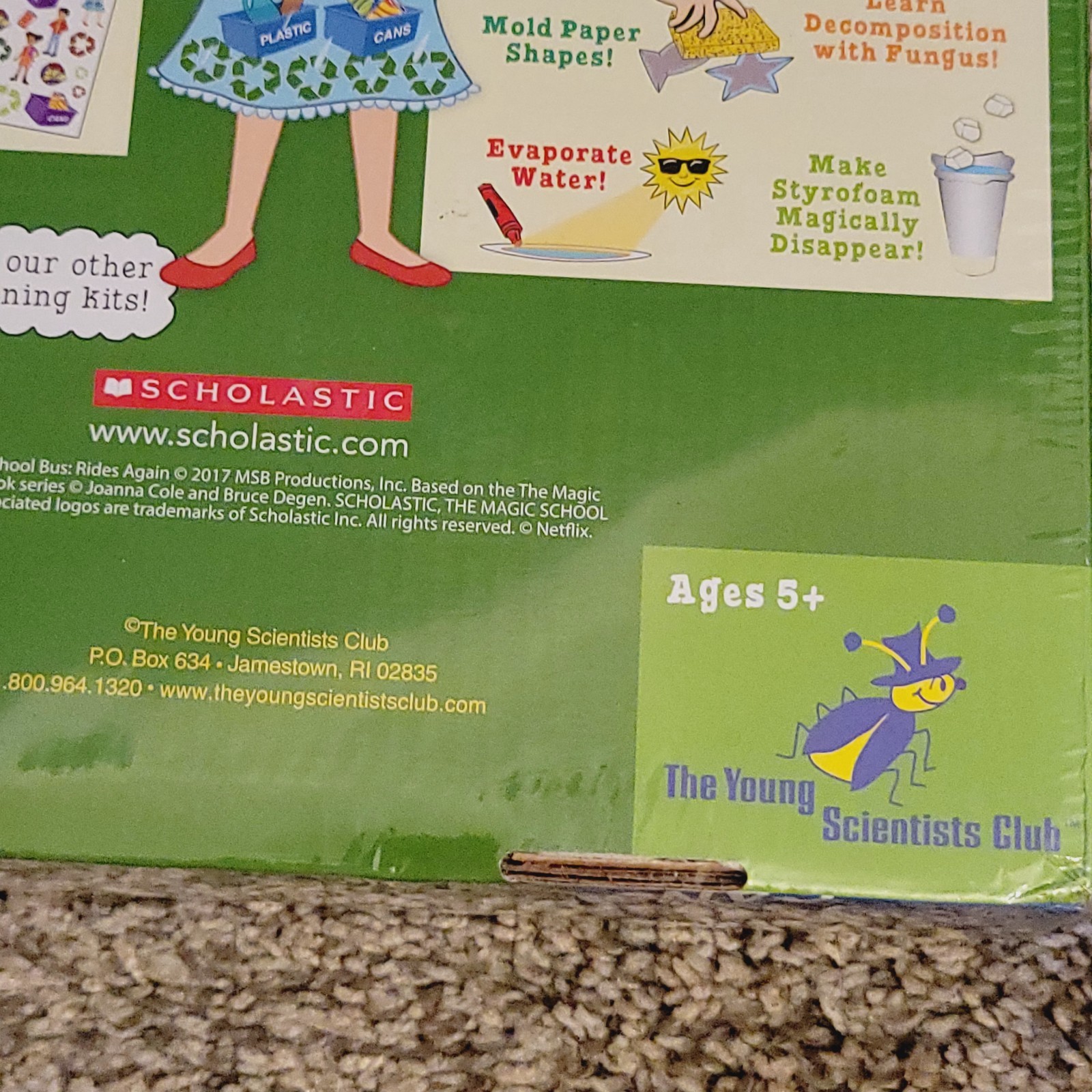NEW The Magic School Bus Rides Again Going Green Science Experiment Kit 2017