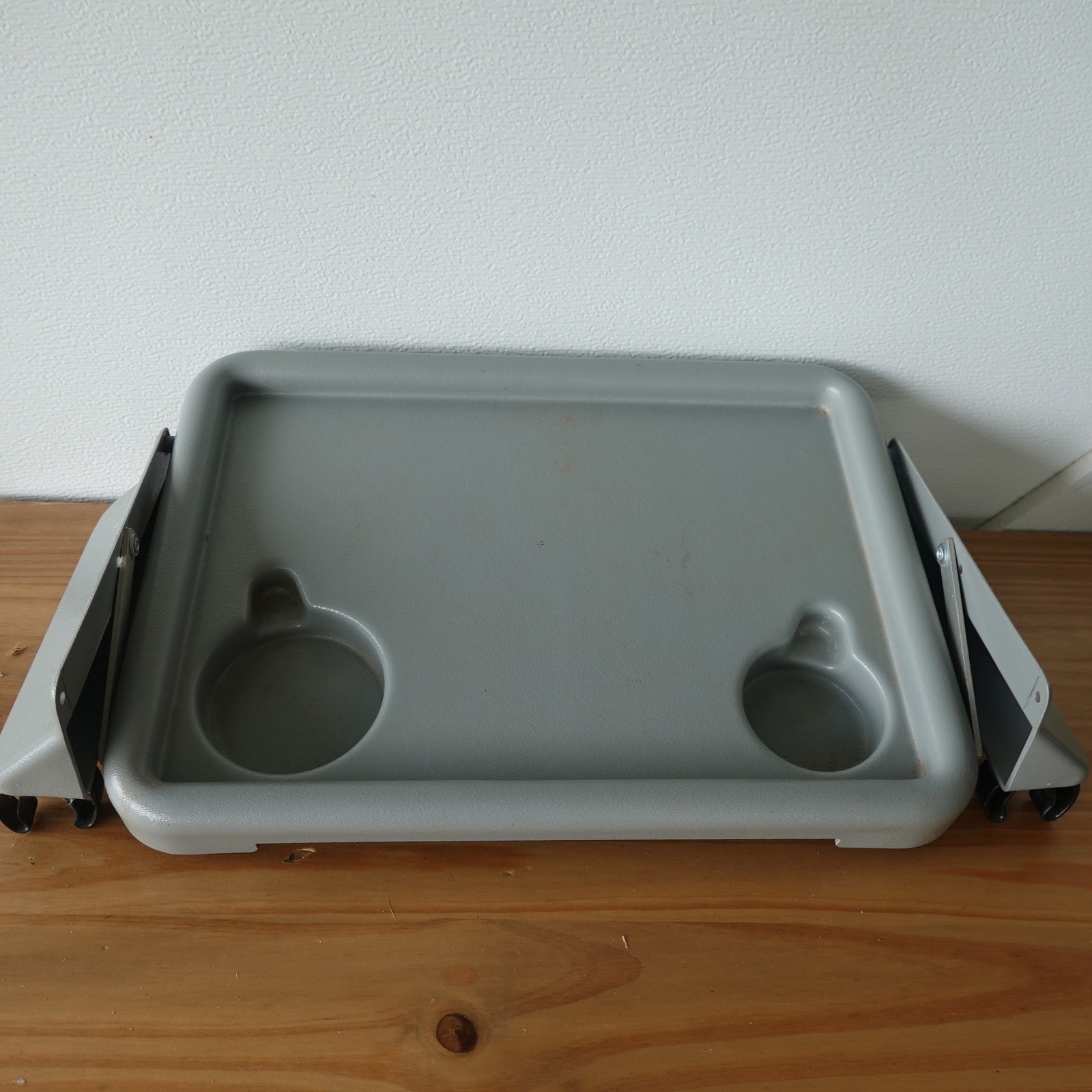 Drive Medical Plastic Walker Tray with Cup Holders, Gray 7850