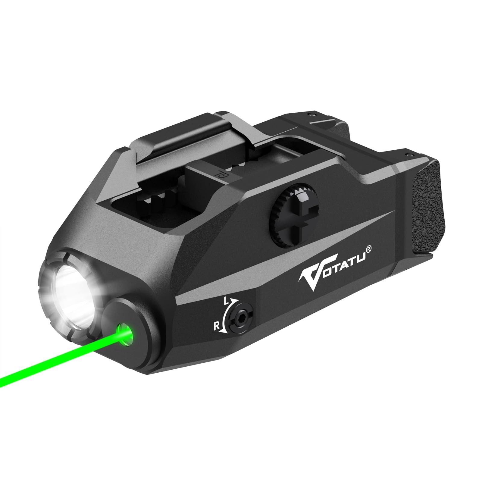 VOTATU G2L-G Pistol Light Laser Combo, 1000 Lumens Strobe Function Black