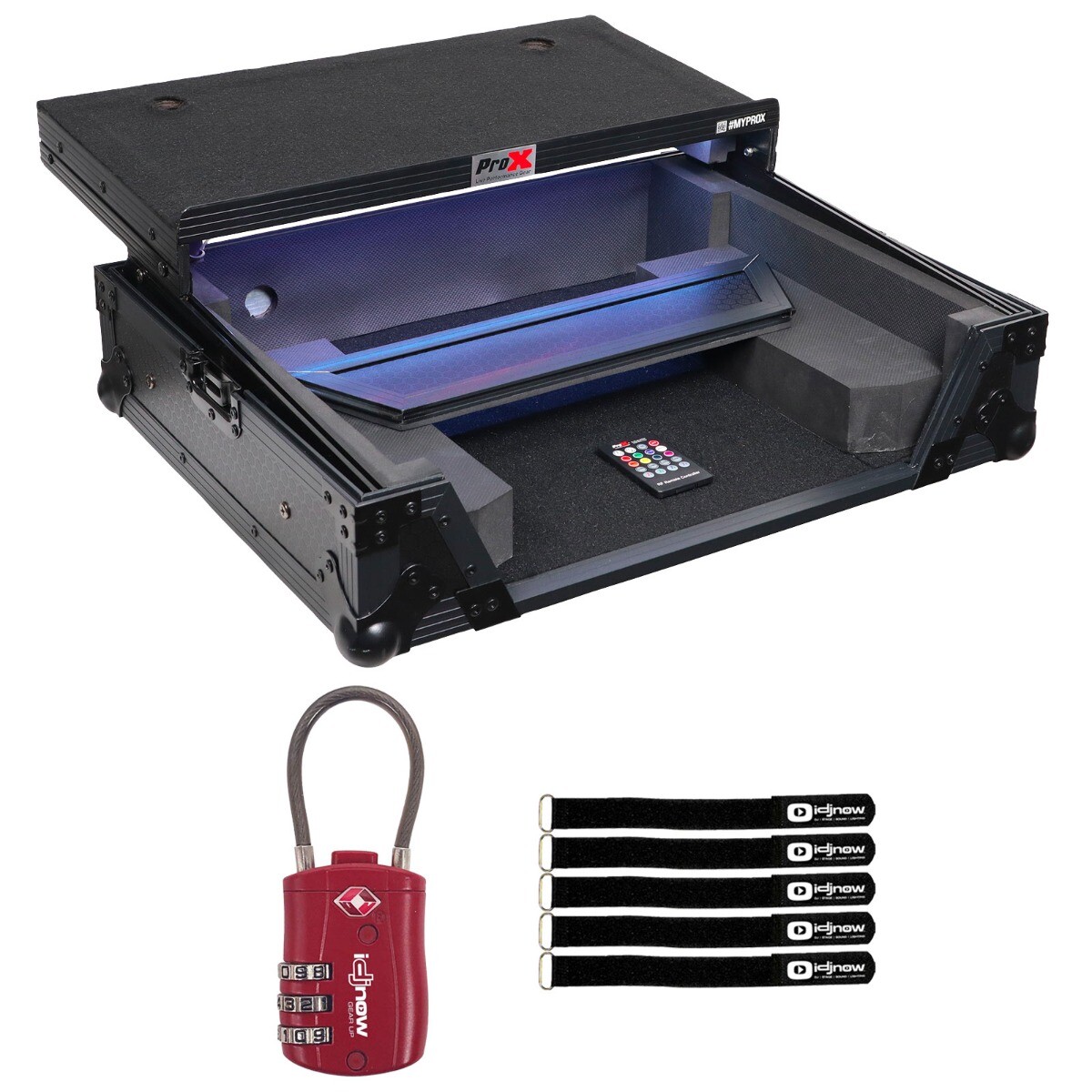 ProX XS-OMNISDUOLTBLLED Black Case for AlphaTheta OMNIS-DUO with Lock
