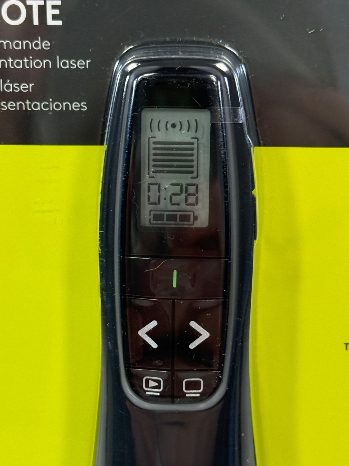 Logitech R800 Laser Presentation Remote Control Black Sealed