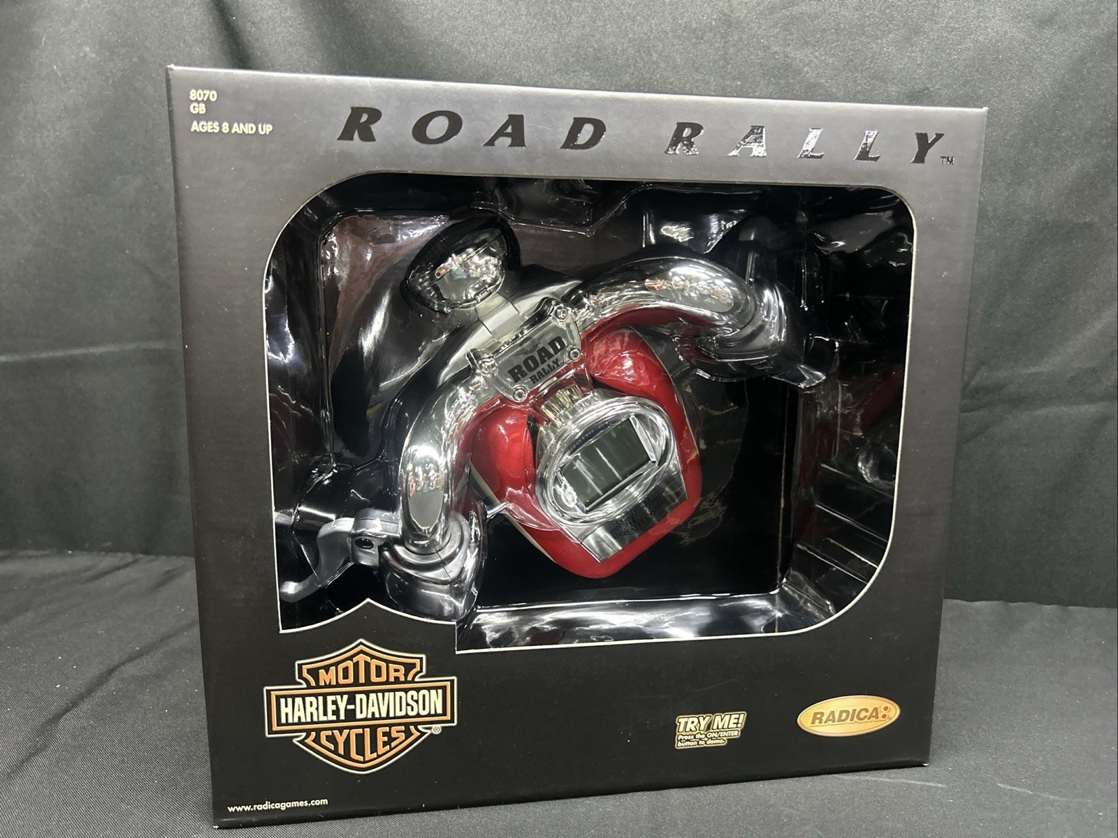 Vintage 2000 Radica Harley-Davidson Road Rally Handheld Game - NIB
