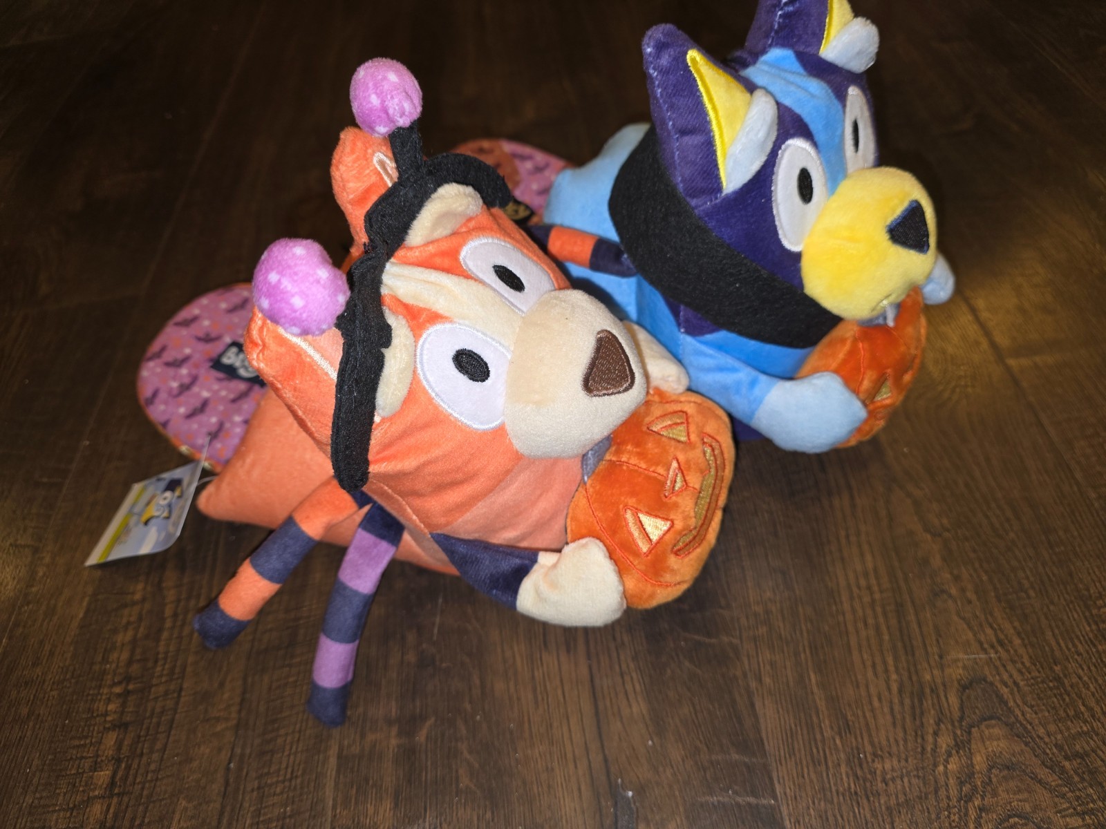 Bluey & Bingo Halloween Adult Slippers 7-8 Pumpkin Edition New NWT