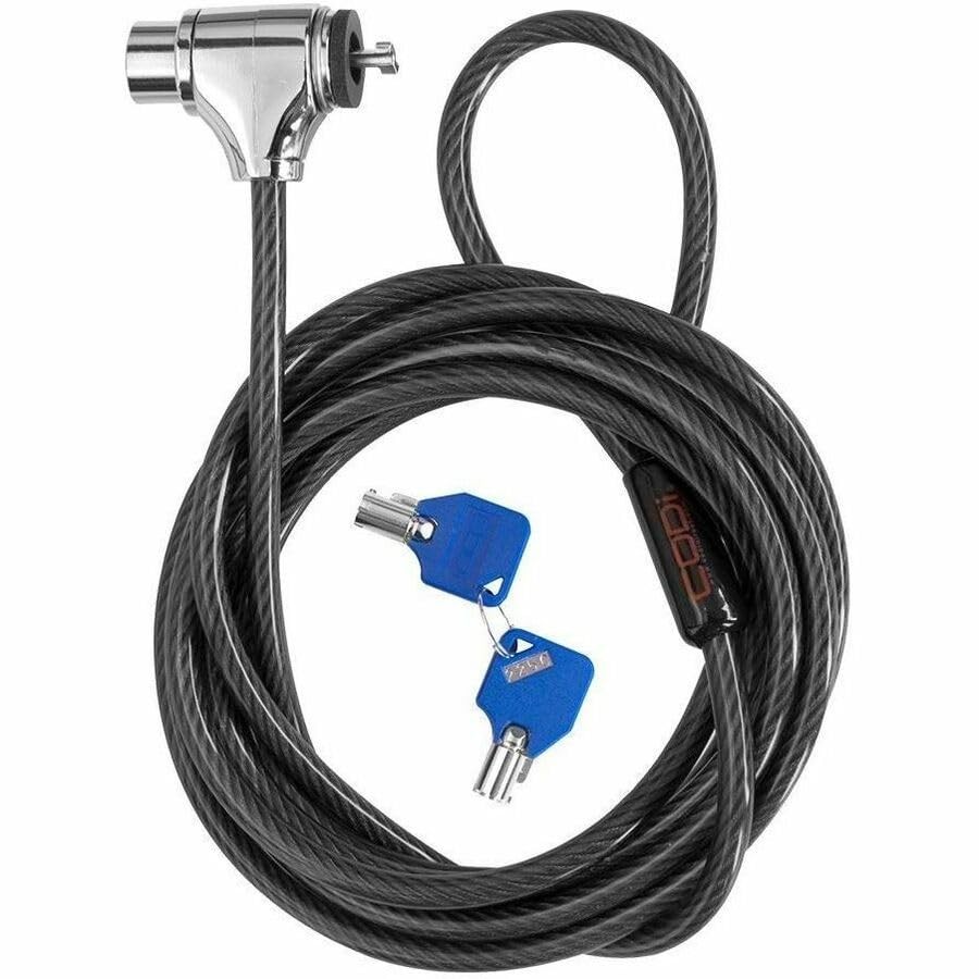 Key Cable Lock Black Integrated Security Solution Laptops Desktops Monitors