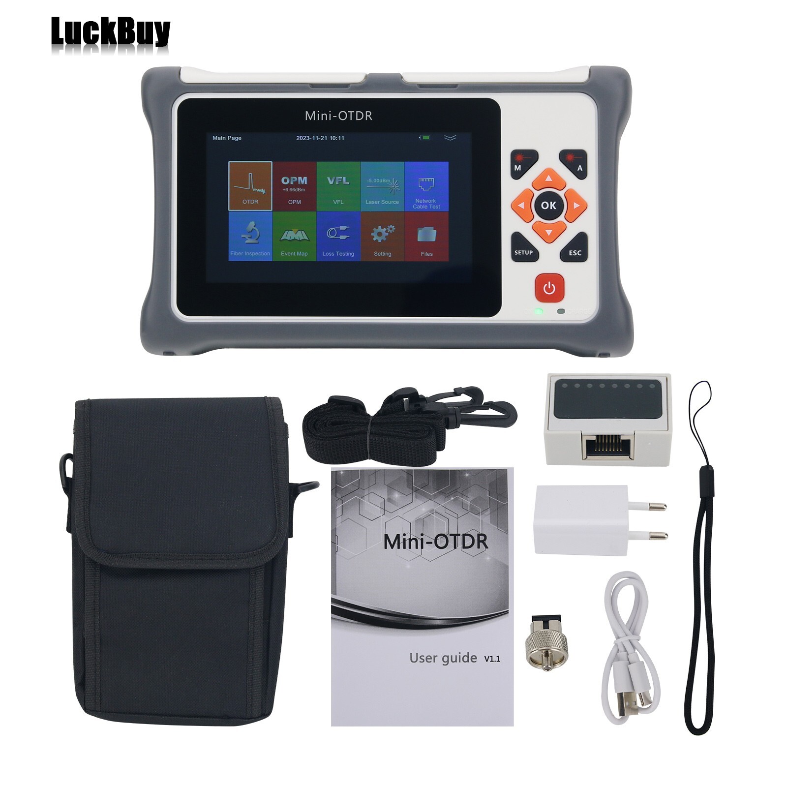 TL1100-A24D 1310/1550NM 24/22DB OTDR Tester Optical Time Domain Reflectometer