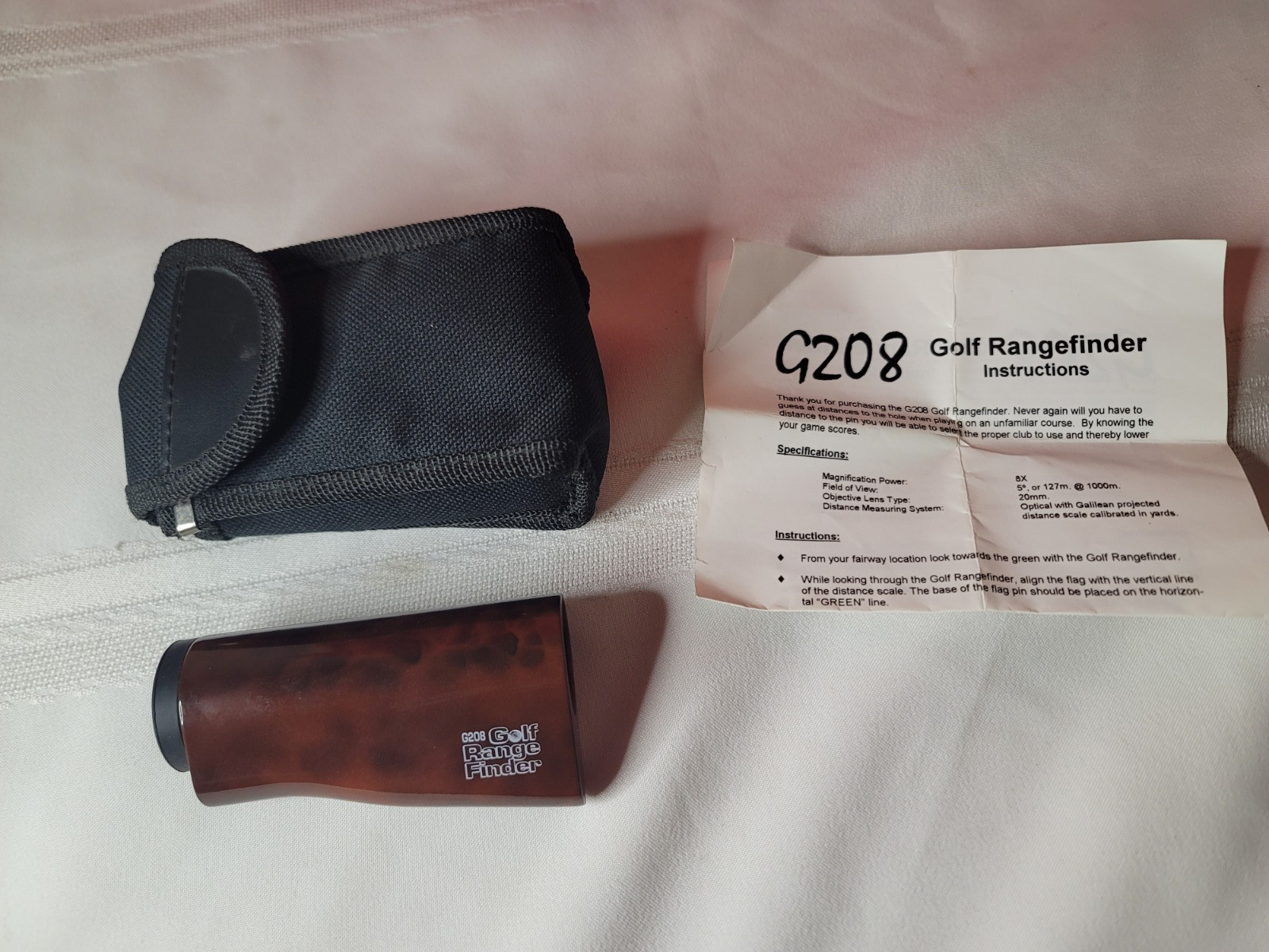 Golf Rangefinder G208 8X 5° At 1000m 20mm Lens With Case