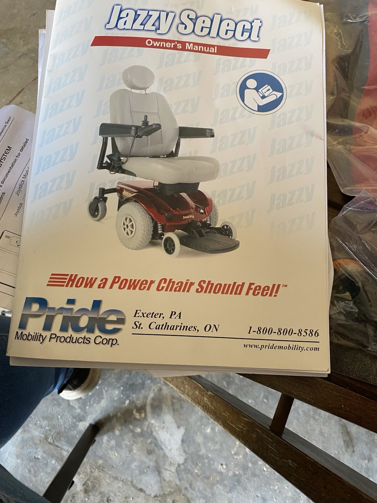Pride Jazzy Select Power Wheelchair Joystick Seat Belt Charger Manuals Blue Gray