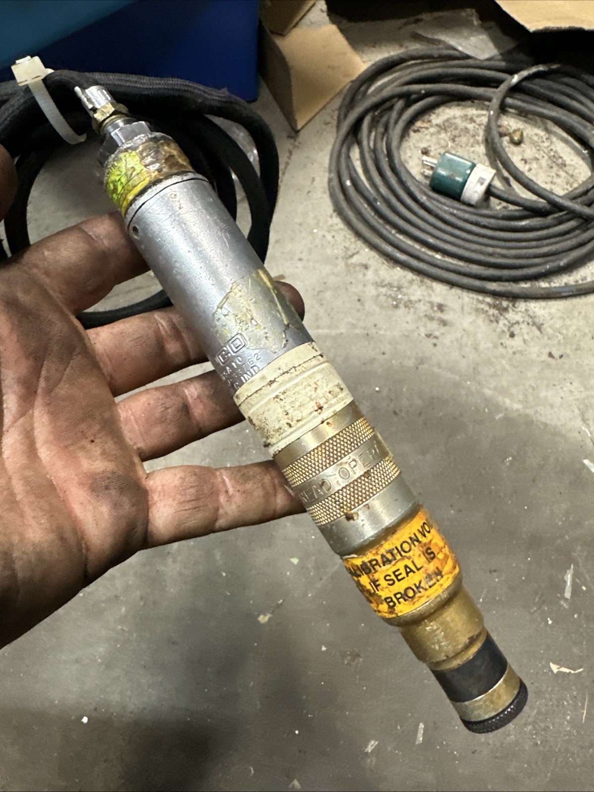 Cleco 4RSA10 Inline Pneumatic Adjustable Torque Nutrunner Screwdriver 1/4" Drive