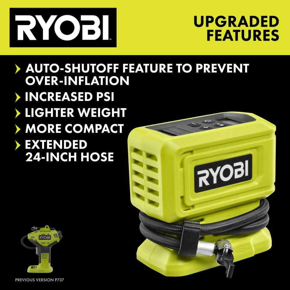 RYOBI ONE+ 18V Cordless High Pressure Inflator (Tool Only)