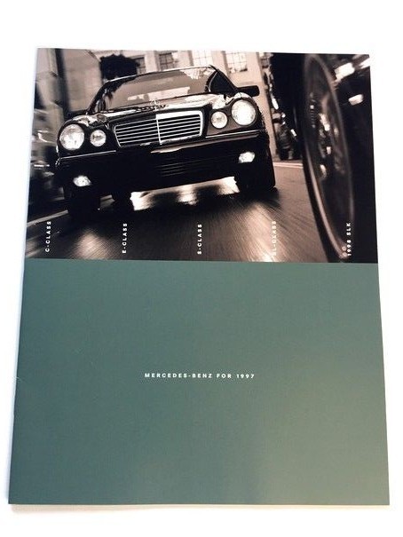 1997 Mercedes Benz 22-page Sales Brochure Catalog SLK230 C36 AMG SL500 E420 S500