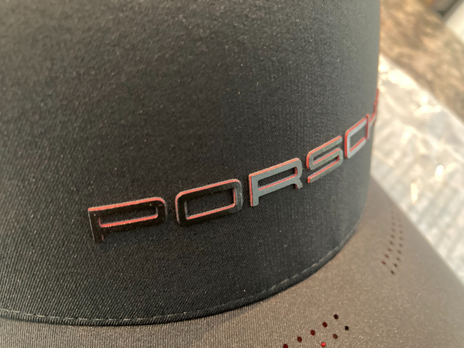 PORSCHE DESIGN NEW FOR 2026 BLACK, MICROFIBER, PORSCHE HAT WITH UNIQUE FEATURES.