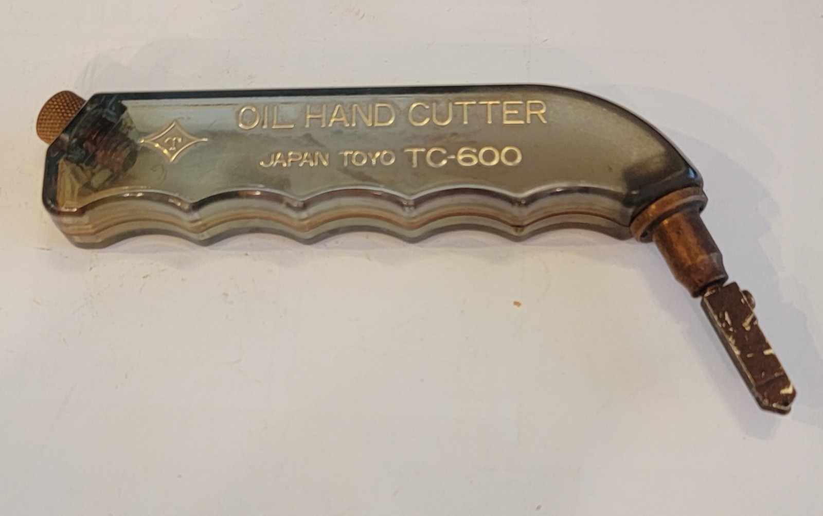 Vintage Oil Hand Glass Cutter Japan Toyo TC-600