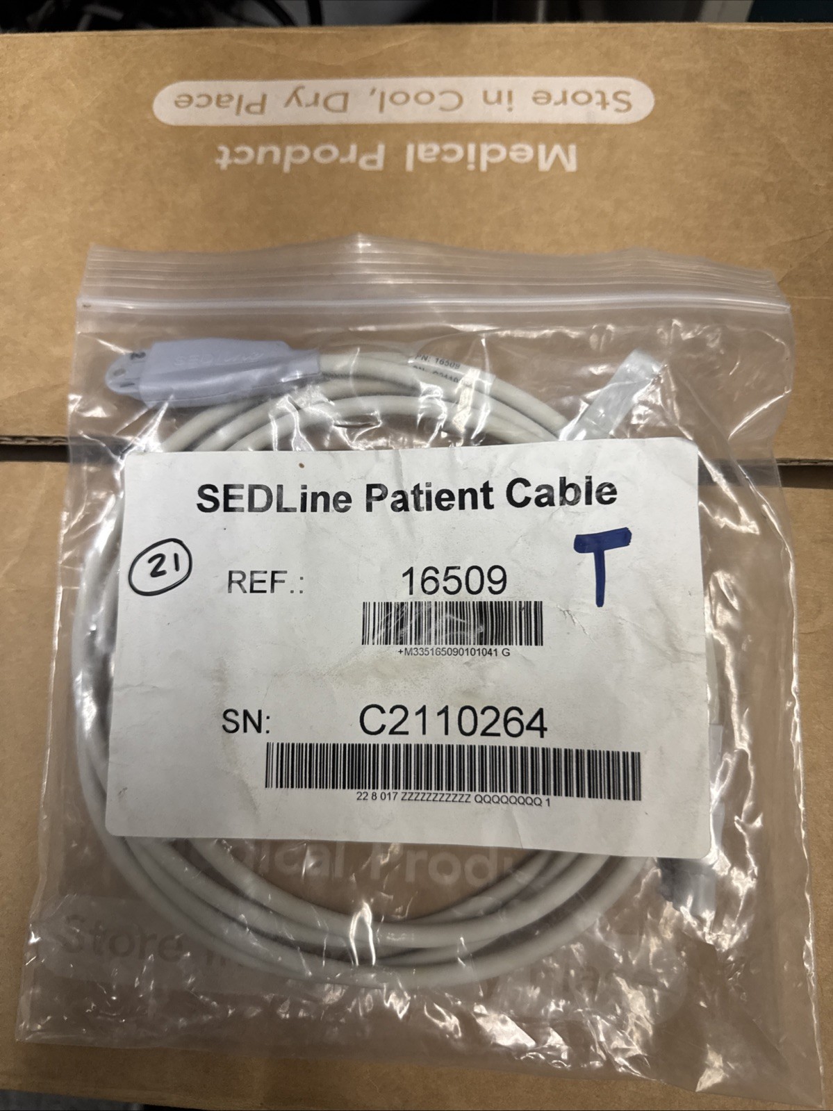 Sedline Patient Cable for Physiometrix Sedline EN-2 Brain function Monitor