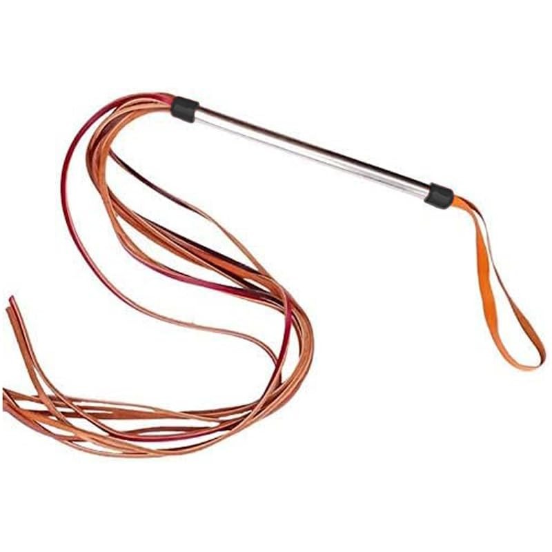 TINTON LIFE 39.2" Leather Dog Protection Training Whip with Metal Handle...