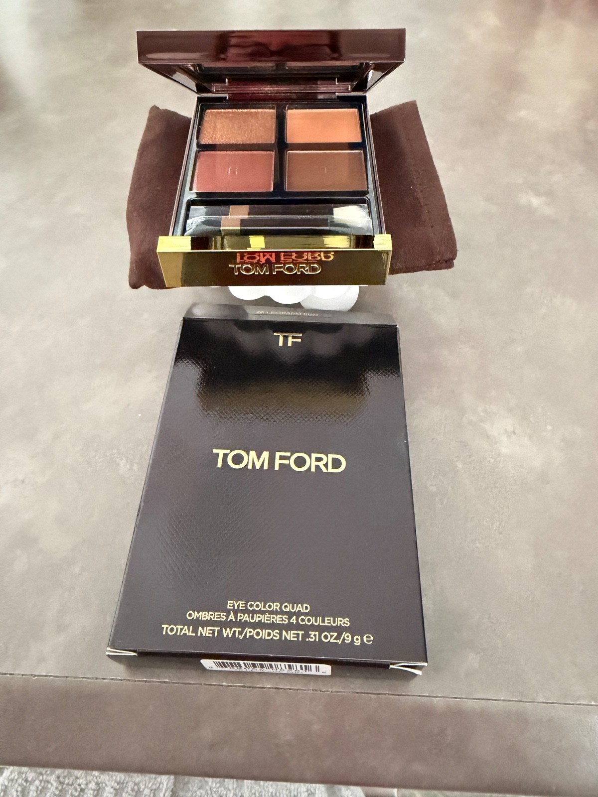 TOM FORD EYE COLOR QUAD EYESHADOW PALETTE 26 LEOPARD SUN .31oz/9g