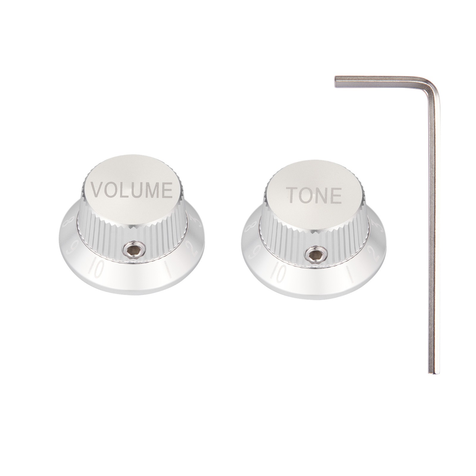 1/4" Set Screw Metal ST Guitar Potentiometer Knobs Aluminium Volume Tone Knobs