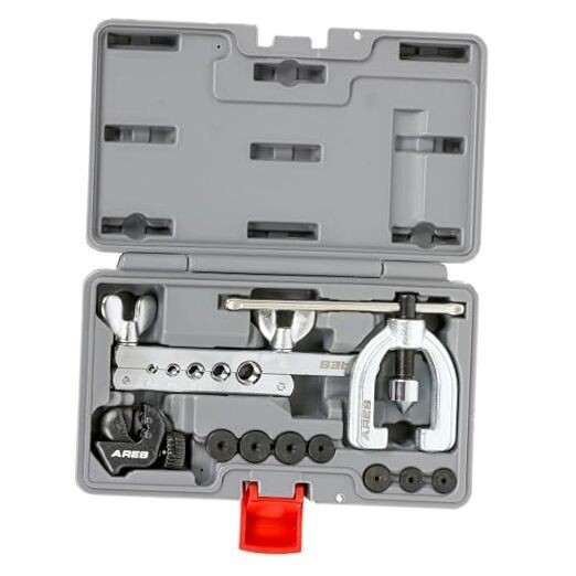 18019 - with Extra Adapters- Use on Copper, Aluminum, Double Flaring Tool Set