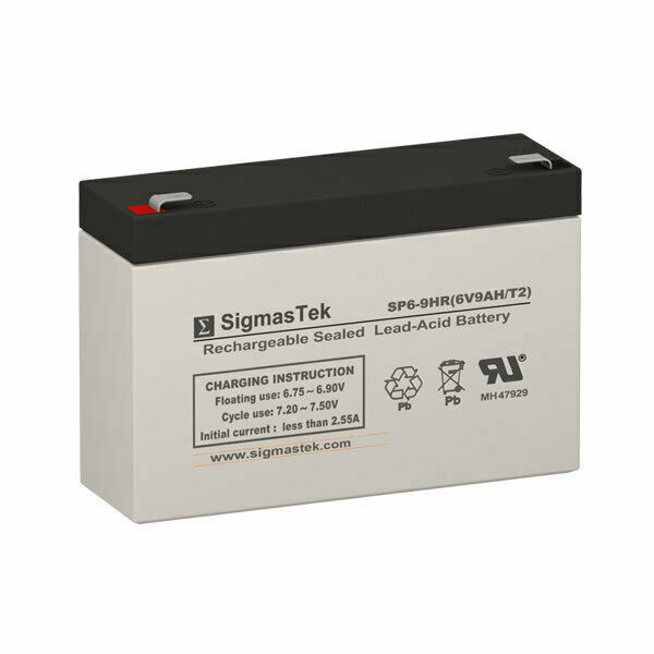 FP670-F2 FirstPower replacement SLA Battery (6V 9AH)