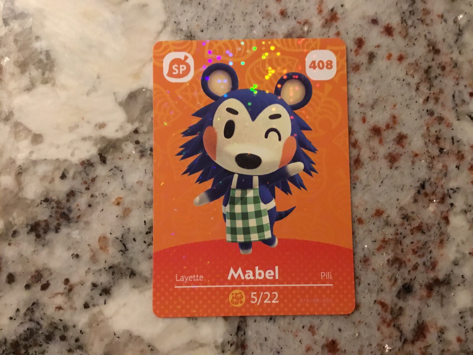 408 MABEL Animal Crossing Amiibo Authentic Nintendo Mint Card From Series 5
