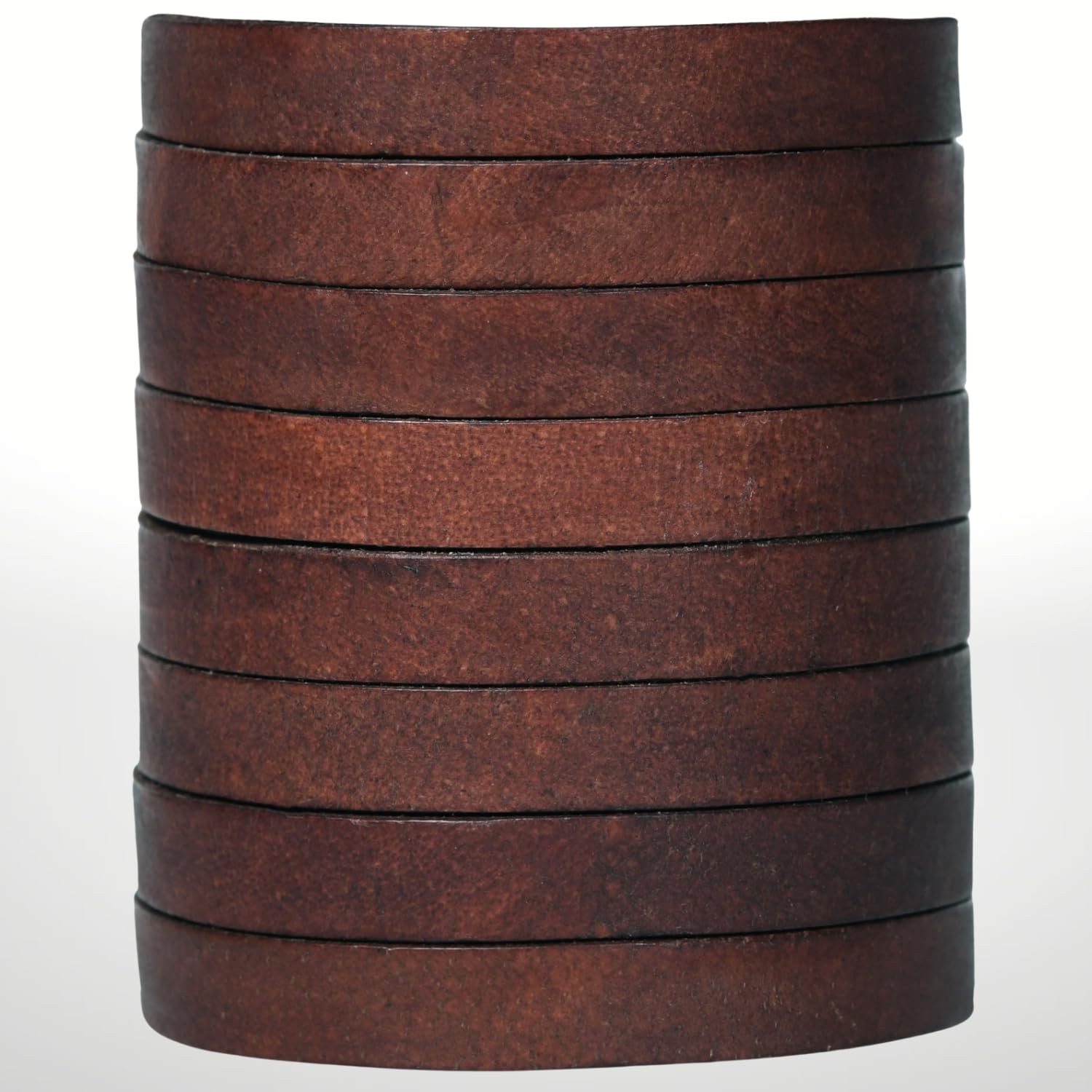 Genuine Flat Leather Cord Full Grain Cowhide Lace – Natural Leather Strips fo...