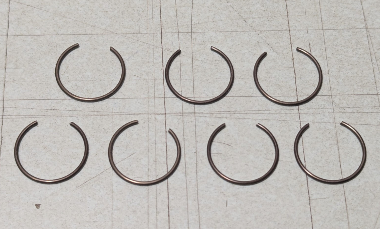 Lot of 7 Genuine Arctic Cat Piston Circlips 3002-041 NEW OEM Suzuki 09381-16001