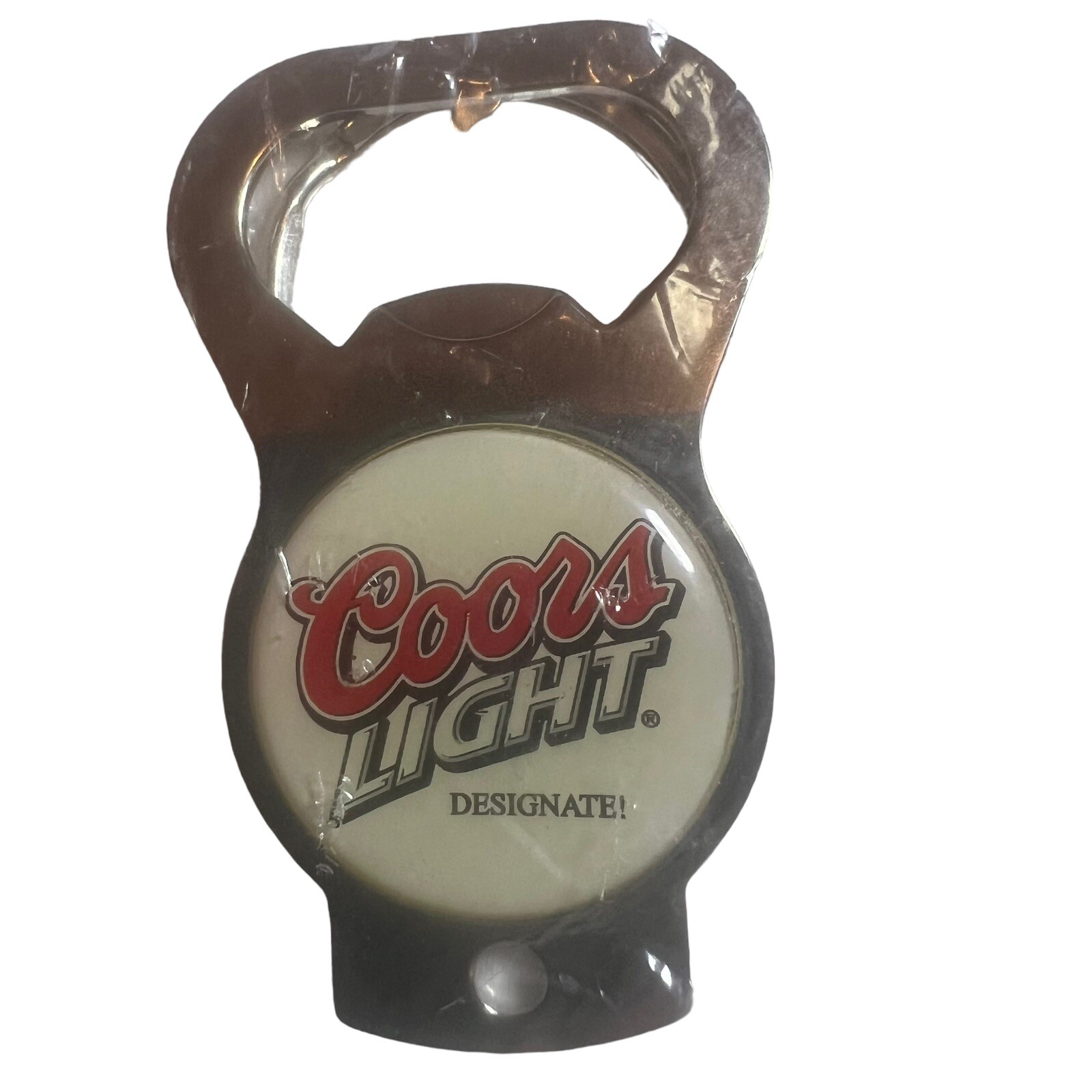 Coors Light Metal Logo Bottle Opener Keychain Still In Plastic