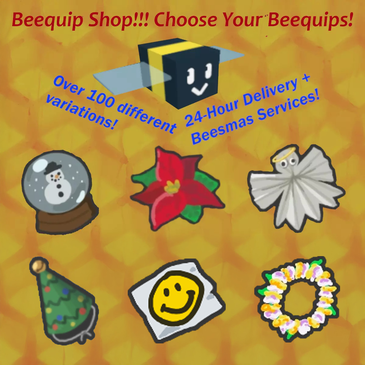 BEESMAS!!! Beequip Shop - Roblox Bee Swarm Simulator (BSS). All Beequips!!!
