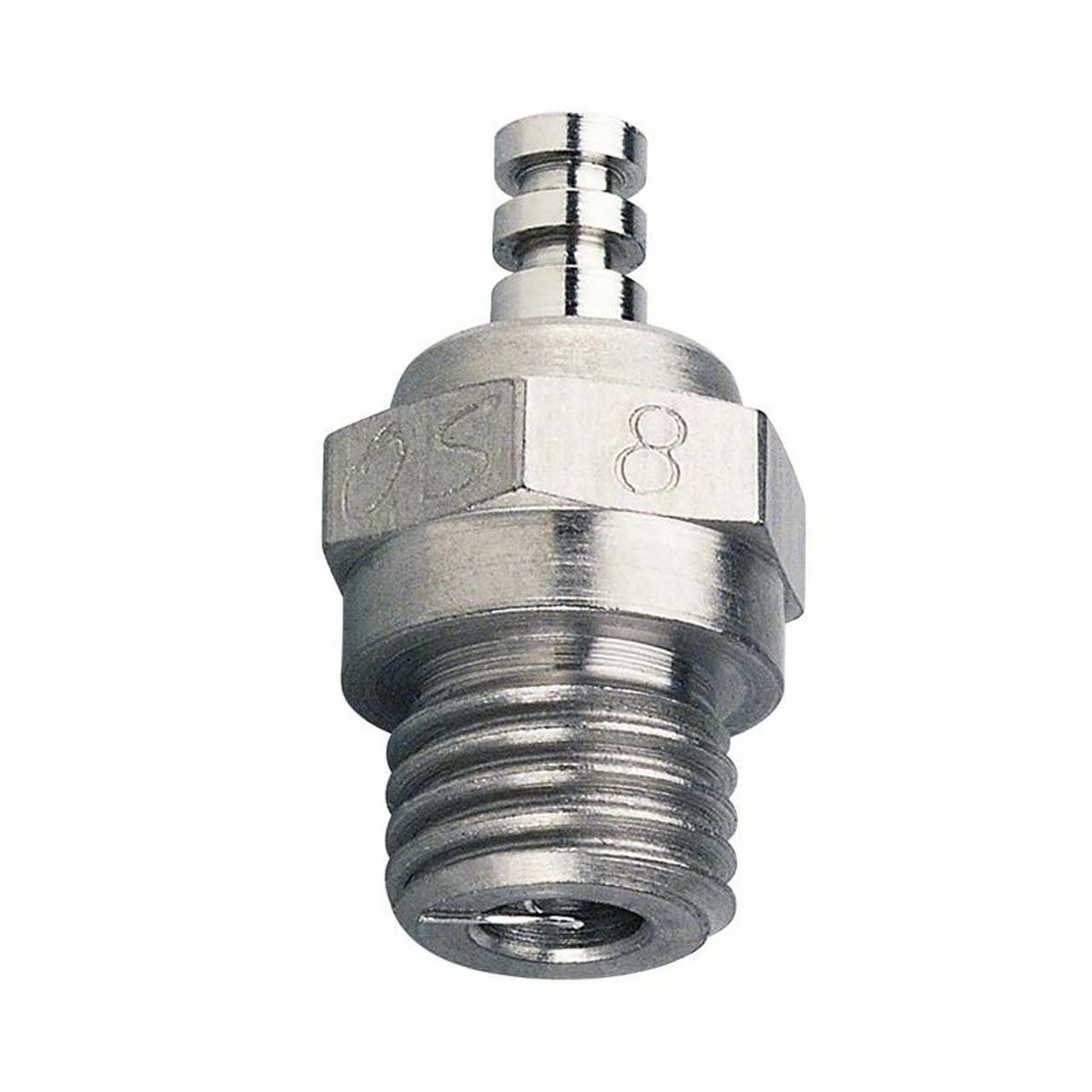 O.S. 71608001 #8 Glow Plug Long Medium Air/Car OSMG2691