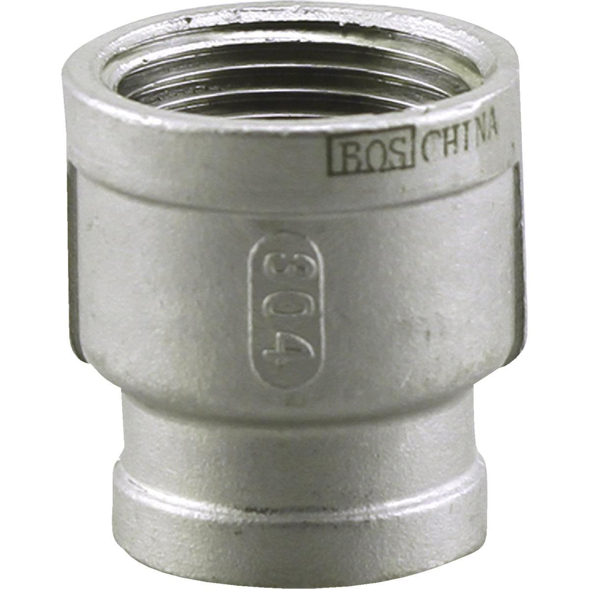 PLUMB-EEZE 1-1/4 In. FIP x 1 In. FIP Stainless Steel Reducing Coupling PLUMBEEZE