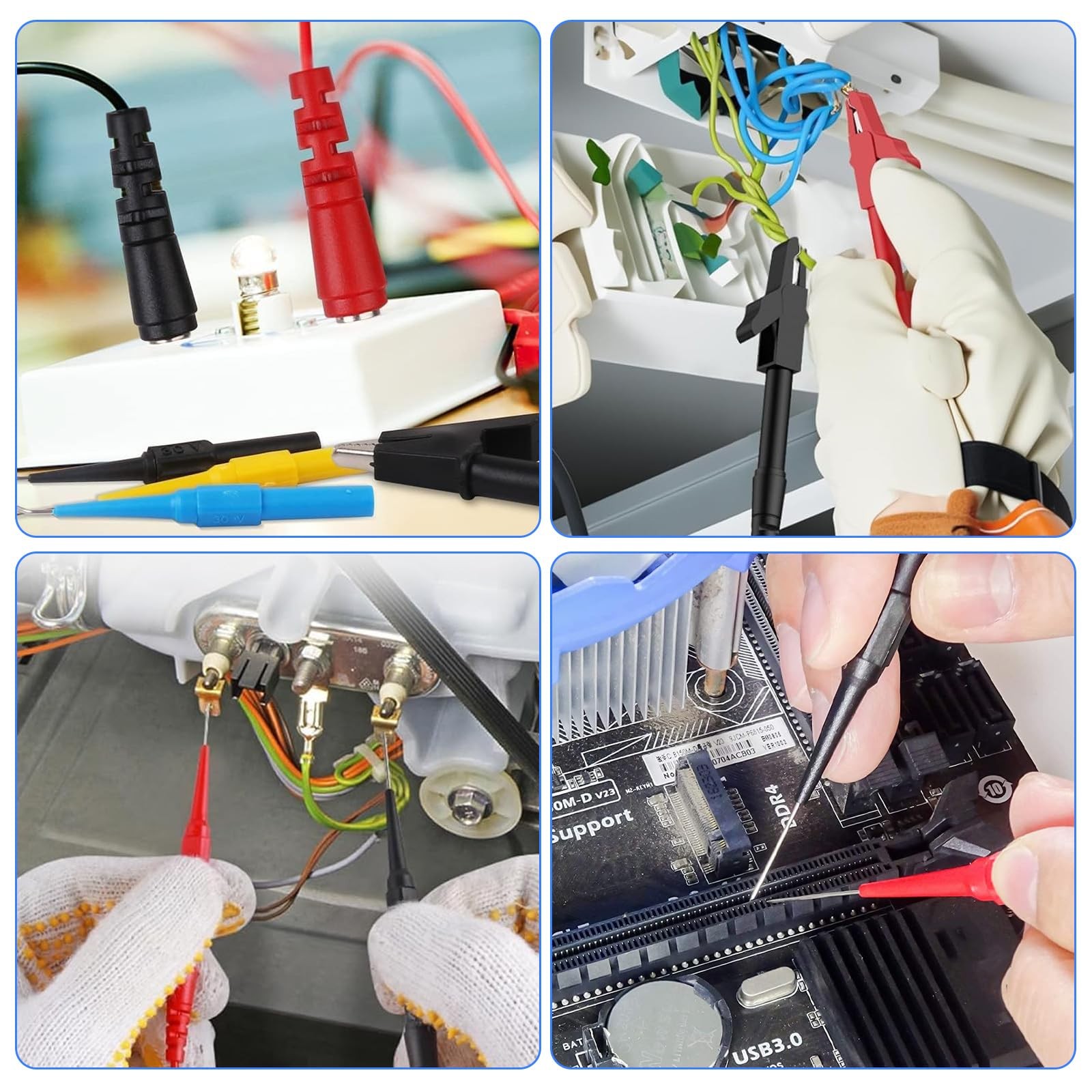 Linkstyle 25PCS Back Probe Kit, Multimeter Probes 25PCS: Multiple colors