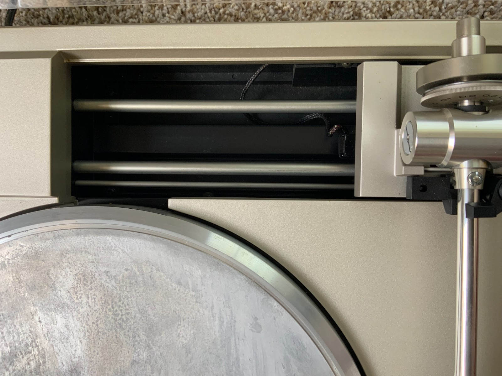 Phase Linear Model 8000 Linear Motor Turntable Series 2 - Untested - Powers On!