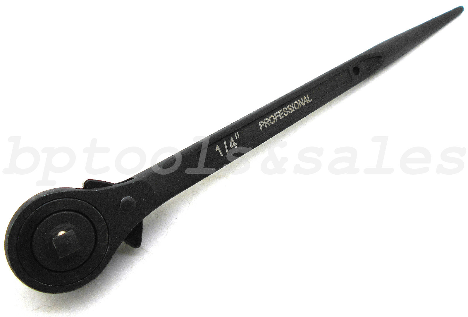 1/4" & 3/8" DR. Dual Head Spud Ratchet Wrench Heavy Duty Handle 4 Aligning Bolts