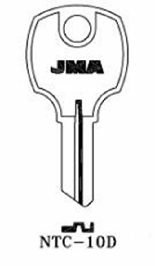 JMA NTC-10D Key Blank for National RO3/D8785 (10-Pack)