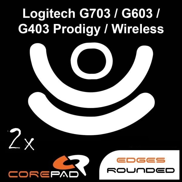 Corepad Skatez Logitech G703 G603 G403 Replacement Mouse Feet Hyperglides PTFE Teflon