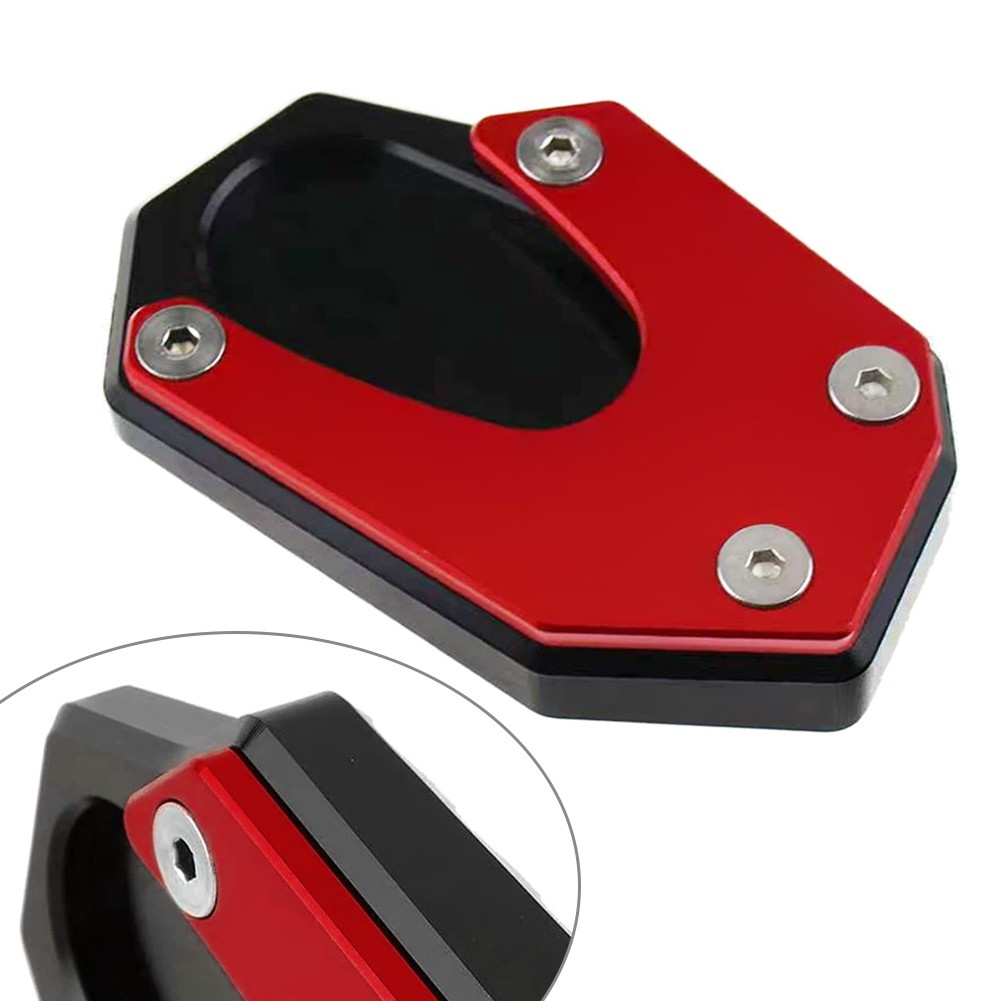 Side Stand Enlarger Red Kickstand Pad for Suzuki V-STORM 800DE 2023