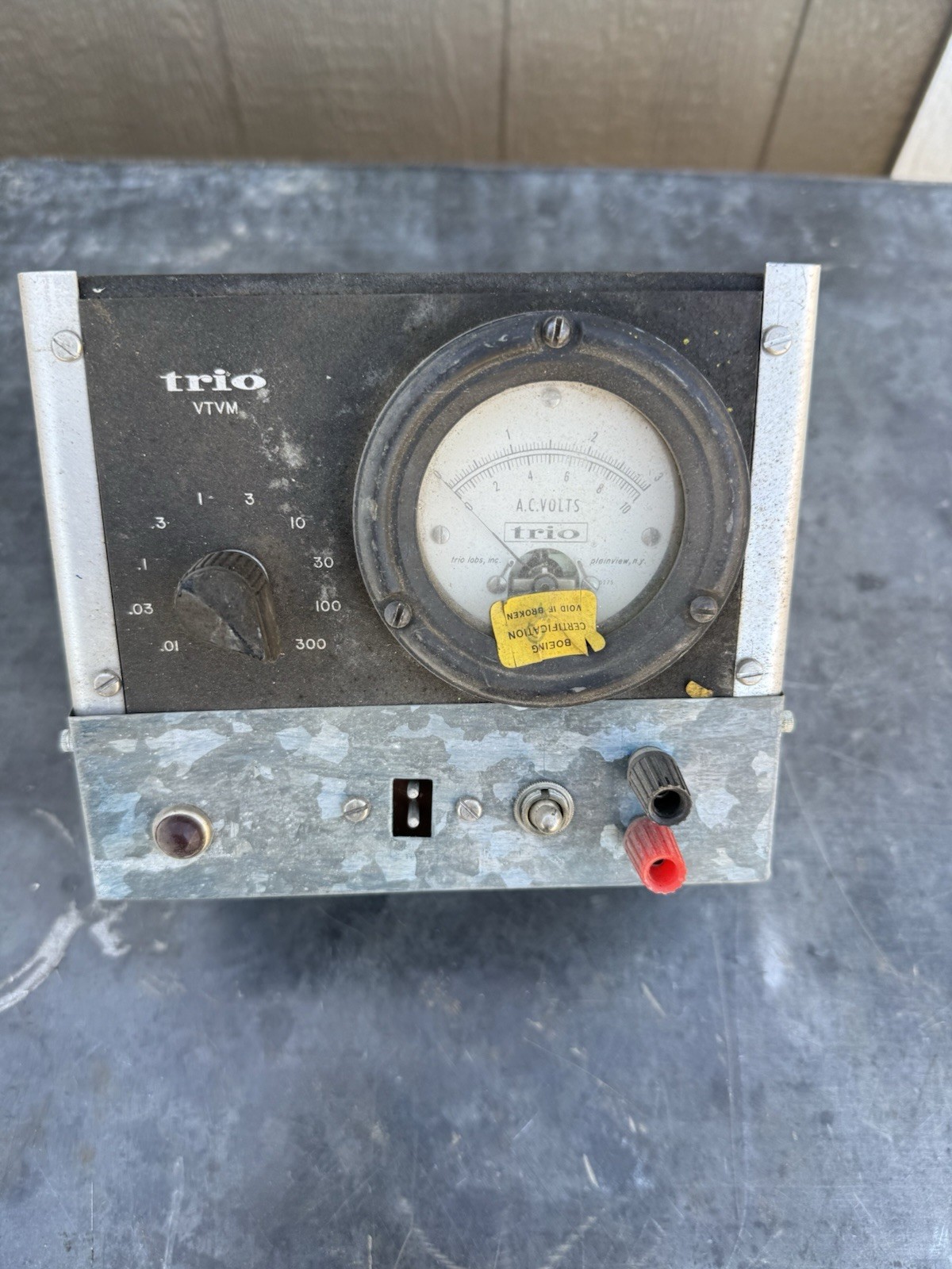 Vintage Trio Vacuum Tube Voltmeter Trio Laboratories Untested