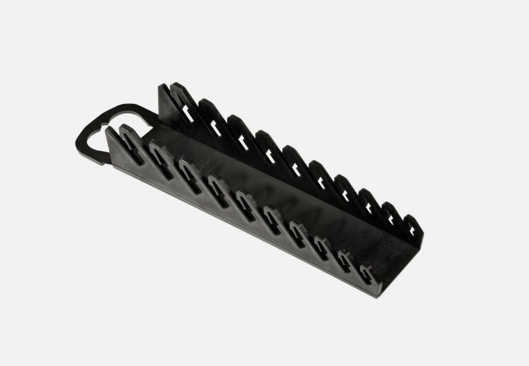 Ernst 5075 10-Tool "Gripper" Organizer for METRIC Stubby Wrenches BLACK