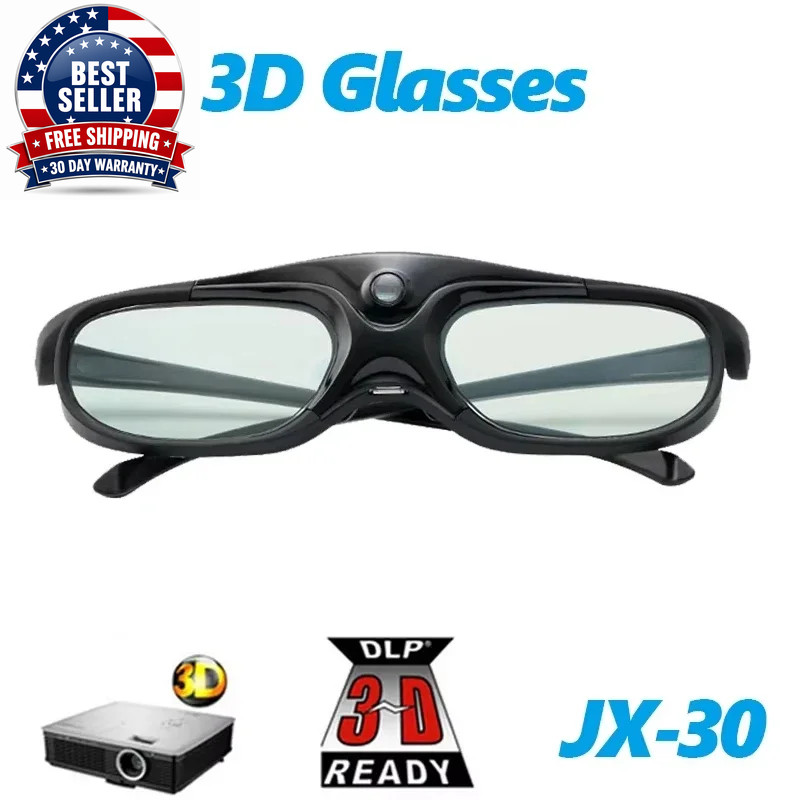 1/2 PCS JX-30 3D Glasses Supports All 3D DLP Ready Projectors XGIMI Z4X H1 Jmgo