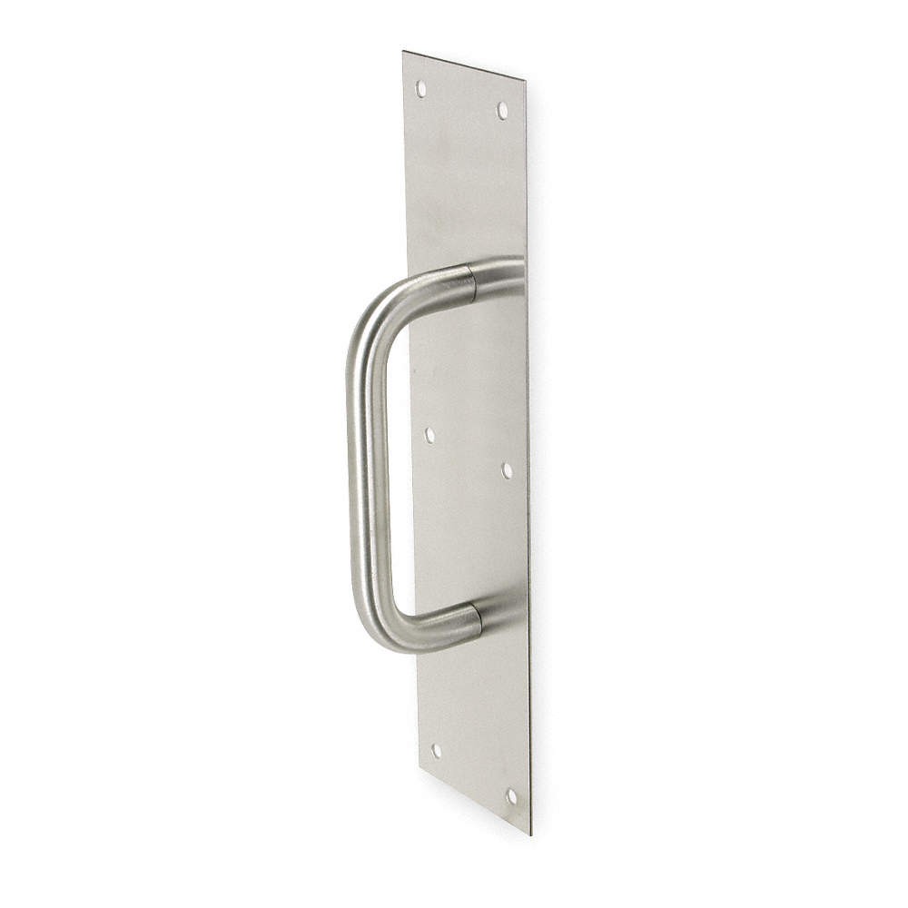ROCKWOOD 102 X 70B.32D Pull Plate,Round Grip,Dull 304,3 1/2 x15 2RGT8